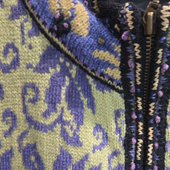 Floral Patterned Zip-Up Cardigan - Picture 3 of 6